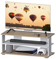 Тумба под телевизор Джаз ТВ-1 Дуб Санома/Белый