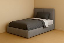 Односпальная кровать Алина в базовых тканях MR без основания цвет Бетон