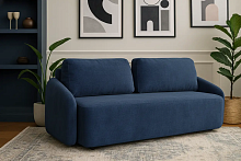 Диван Форест 225 см в обивке искусственный мех HUSH цвет Море