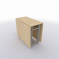 Стол книжка трансформер от производителя "Standart 2 Plus" - 1850х1000х750 цвет Дуб Йокширский подстолье Светлое