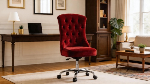 фото Стул Венеция на механизме, Базовые ткани, Velutto Soft цвет Красный