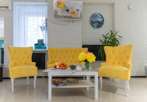 фото Кресло Флоренция, Базовые ткани, Velutto Soft цвет Желтый, 60х70 см