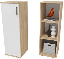 Стеллаж Стандарт С831 Дуб Санома/Белый