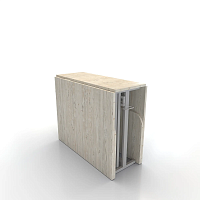 Стол книжка трансформер от производителя "Лайт Maksimus Plus" - 2750х1000х750 цвет столешницы Наоми подстолье Светлое