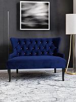 Диван Флоренция 130 см в базовых тканях цвет Море