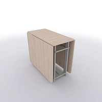 Стол книжка трансформер от производителя "Standart 2 Plus" - 1850х1000х750 цвет Дуб Атланта подстолье Светлое