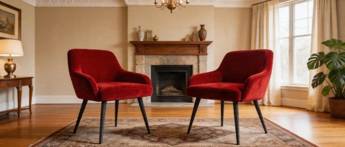 фото Стул-кресло Фьюжн, Базовые ткани, Velutto Soft цвет Красный