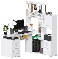 Компьютерный стол Джаз-15 Белый правый