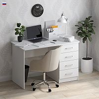 Стол письменный с тумбой Джаз СП4 Белый