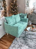 Диван Ницца 150 в базовых тканях цвет Зеленый Мох