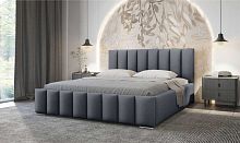 Кровать Лелия плюс 160х200 с подъемным основанием в базовых тканях цвет Бетон