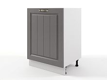 Шкаф напольный Мария 1-дв. 600х820х476 Графит/ Белый