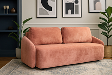 Диван Форест 225 см в обивке искусственный мех HUSH цвет Персиковый
