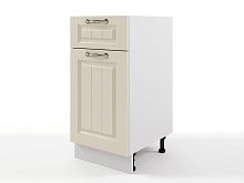 Шкаф напольный Мария с 1 ящиком 400х820х476 Крем/ Белый