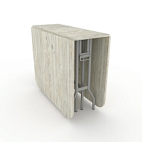 Стол книжка трансформер от производителя "Standart" - 1770х900х750 цвет столешницы Наоми подстолье Светлое