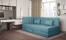 Кровать Уголок в базовых тканях цвет Бирюзовый