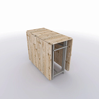 Стол книжка трансформер от производителя "Standart 2 Plus" - 1850х1000х750 цвет столешницы Винтаж подстолье Светлое