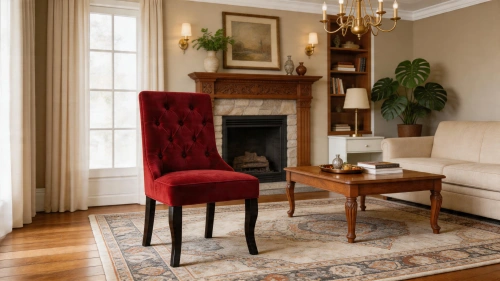 фото Стул Прага, Базовые ткани, Velutto Soft цвет Красный