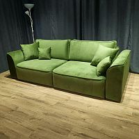 Диван Пион 240 см раскладной в базовых тканях цвет Зеленый Мох