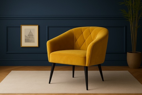 фото Стул-кресло Оскар, Базовые ткани, Velutto Soft цвет Персиковый