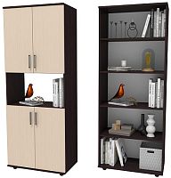 Стеллаж Стандарт С214 Венге/Дуб Молочный