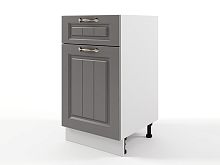 Шкаф напольный Мария с 1 ящиком 500х820х476 Графит/ Белый