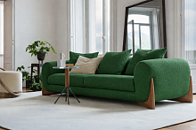 Диван Селеста 200 см в тканях Velutto Soft цвет Зеленый Мох