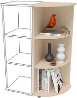 Стеллаж угловой Стандарт С10 Дуб Молочный