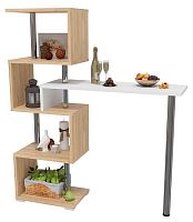 Барная стойка Мальта-1 Дуб Санома/Белый