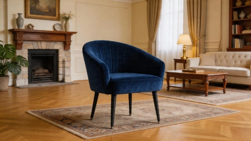 фото Стул-кресло Грация, Базовые ткани, Velutto Soft цвет Море