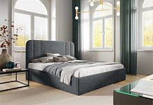 Кровать Терра 160х200 с подъемным основанием в базовых тканях цвет Бетон