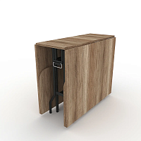Стол книжка трансформер от производителя "Maksimus Plus" - 2750х1000х750 цвет Дуб Каньон подстолье Темное 