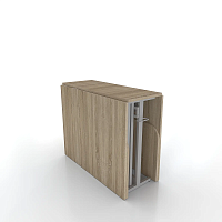 Стол книжка трансформер от производителя "Лайт Maksimus Plus" - 2750х1000х750 цвет Дуб Сонома подстолье Светлое