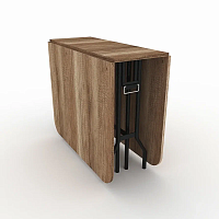 Стол книжка трансформер от производителя "Standart" - 1770х900х750 цвет столешницы Дуб Каньон подстолье Темное