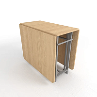 Стол книжка трансформер от производителя "Standart 2 Plus" - 1850х1000х750 цвет Дуб Млечный подстолье Светлое