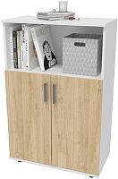 Стеллаж Стандарт С912 Белый/Дуб Санома