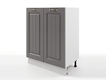 Шкаф напольный Мария 600х820х476 Графит/ Белый