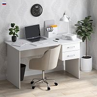 Стол письменный с тумбой Джаз СП3 Белый