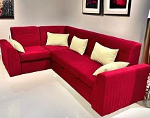 Диван ОНИКС раскладной 265 см в базовых тканях цвет Красный