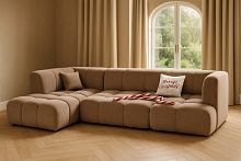 Диван Аврора модуль угловой 150 см в тканях Velutto Soft цвет Дерево