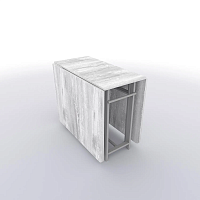 Стол книжка трансформер от производителя "Standart 2 Plus" - 1850х1000х750 цвет Бетон Пайн подстолье Светлое