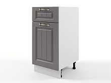 Шкаф напольный Мария с 1 ящиком 400х820х476 Графит/ Белый