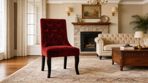 фото Стул XS, Базовые ткани, Velutto Soft цвет Красный