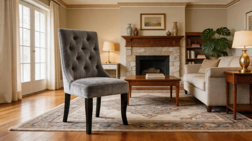 фото Стул XS, Базовые ткани, Velutto Soft цвет Бетон