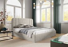 Кровать Терра 160х200 с подъемным основанием в базовых тканях цвет Молочный