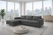 Диван Латте 300 см в тканях Velutto Soft цвет Темный