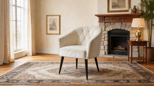 фото Стул-кресло Оскар, Базовые ткани, Velutto Soft цвет Молочный