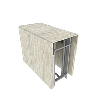 Стол книжка трансформер от производителя "Maksimus 2" - 3050х900х770 цвет столешницы Наоми подстолье Светлое