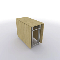 Стол книжка трансформер от производителя "Standart 2 Plus" - 1850х1000х750 цвет столешницы Пикард подстолье Светлое