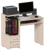 Компьютерный стол Джаз-24 Дуб Молочный левый